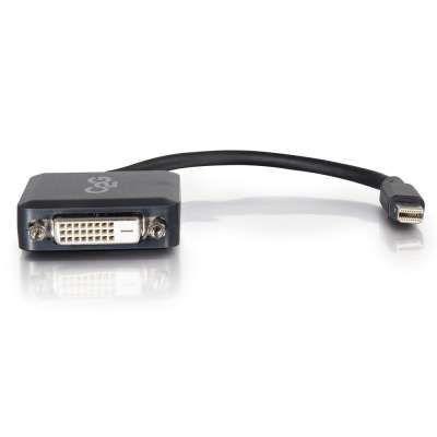 Legrand C2G 54311 | 8in Mini Display Port Male to Single Link DVI-D Female Adapter Converter - Black