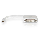 Legrand C2G 54312 | 8in Mini Display Port Male to Single Link DVI-D Female Adapter Converter - White