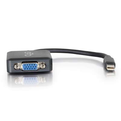 Legrand C2G 54315 | 8in Mini Display Port Male to VGA Female Active Adapter Converter - Black