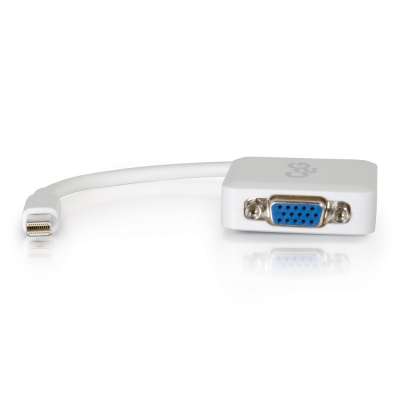 Legrand C2G 54316 | 8in Mini Display Port Male to VGA Female Active Adapter Converter - White