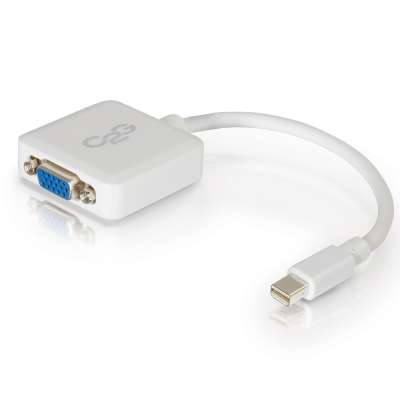 Legrand C2G 54316 | 8in Mini Display Port Male to VGA Female Active Adapter Converter - White