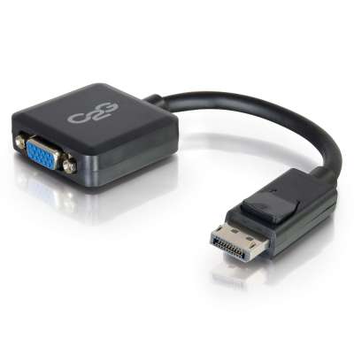 Legrand C2G 54323 | 8in Display Port Male to VGA Female Active Adapter Converter - Black