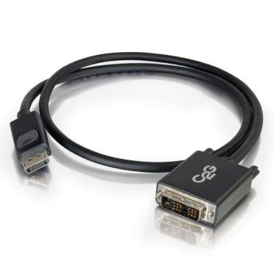 Legrand C2G 54330 | 10ft Display Port Male to Single Link DVI-D Male Adapter Cable - Black