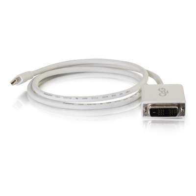 Legrand C2G 54338 | 6ft Mini Display Port Male to Single Link DVI-D Male Adapter Cable - White