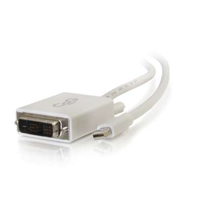 Legrand C2G 54339 | 10ft Mini Display Port Male to Single Link DVI-D Male Adapter Cable - White