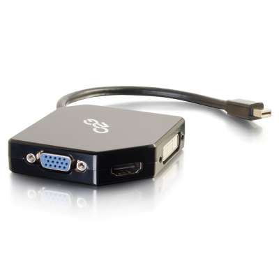 Legrand C2G 54341 | Mini Display Port to HDMI, VGA, or DVI Adapter Converter