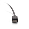 Legrand C2G 54423 | 1ft Display Port Cable with Latches 8K UHD M/M - Black