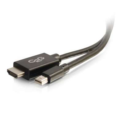 Legrand C2G 54422 | 10ft Mini Display Port Male to HDMI Male Adapter Cable - Black
