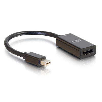 Legrand C2G 54430 | 8in Mini Display Port Male to HDMI Female Passive Adapter Converter - 4K 30Hz