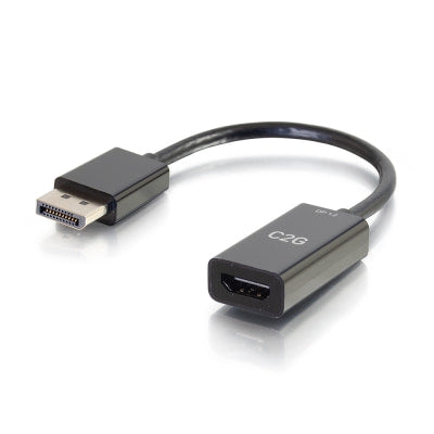 Legrand C2G 54431 | 8in Display Port Male to HDMI Female Passive Adapter Converter - 4K 30Hz