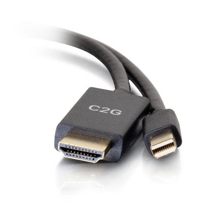 Legrand C2G 54436 | 6ft Mini Display Port Male to HDMI Male Passive Adapter Cable - 4K 30Hz
