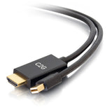 Legrand C2G 54436 | 6ft Mini Display Port Male to HDMI Male Passive Adapter Cable - 4K 30Hz