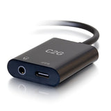 Legrand C2G 54438 | USB-C to AUX Multiport Adapter (3.5mm) with Power Delivery up to 100W