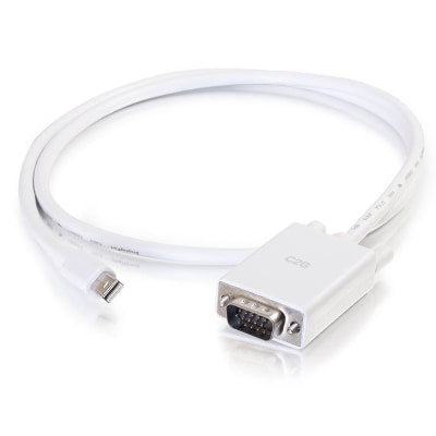 Legrand C2G 54681 | 10ft Mini Display Port Male to VGA Male Active Adapter Cable - White