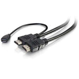 Legrand C2G 56792 | 15ft High Speed HDMI Cable with Built-In Power Inserter - 4K 60Hz