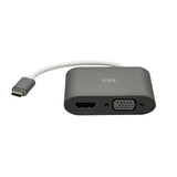 Legrand C2G C2G29831 | USB-C to HDMI and VGA MST Multiport Adapter - 4K 30Hz - White