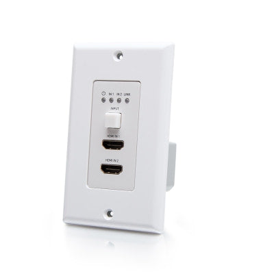 Legrand C2G C2G30022 | Dual HDMI HDBaseT + RS232 over Cat Extender Single Gang Wall Plate Transmitter - 4K 60Hz