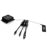 Legrand C2G C2G30029 | Retractable Universal Mount 4K HDMI Dongle Adapter Ring with Color Coded Mini Display Port, Display Port, and USB-C