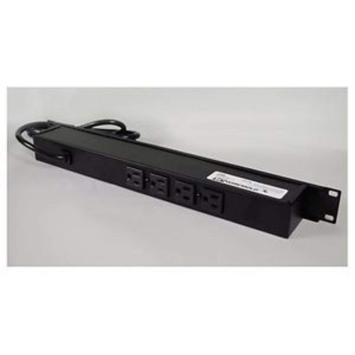 Legrand J24B0B | Rackmount, 19in black with 3 5-15r