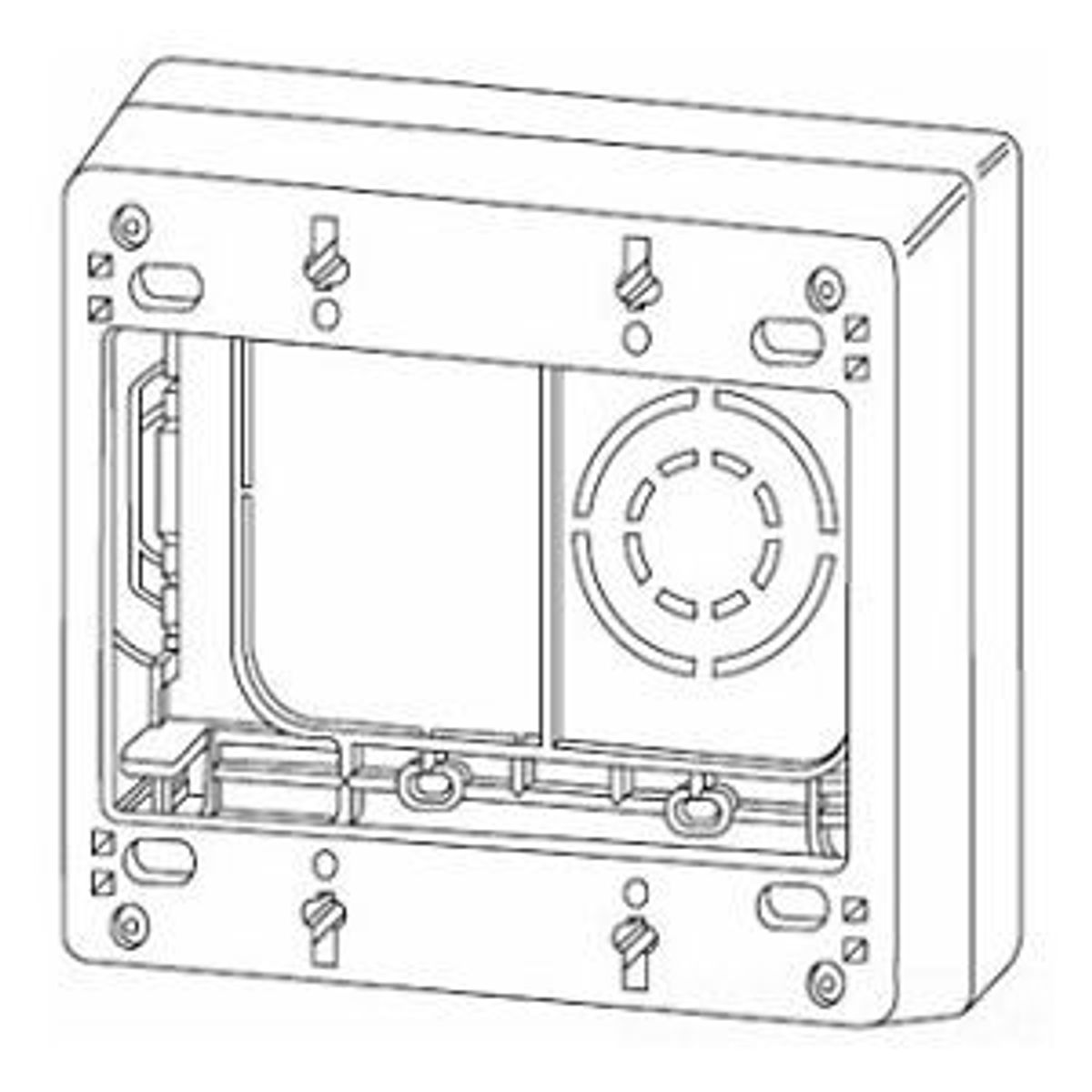 Legrand NM2044-2WH | NM2000 Extra Deep Device Box Fitting, 2-Gang, White