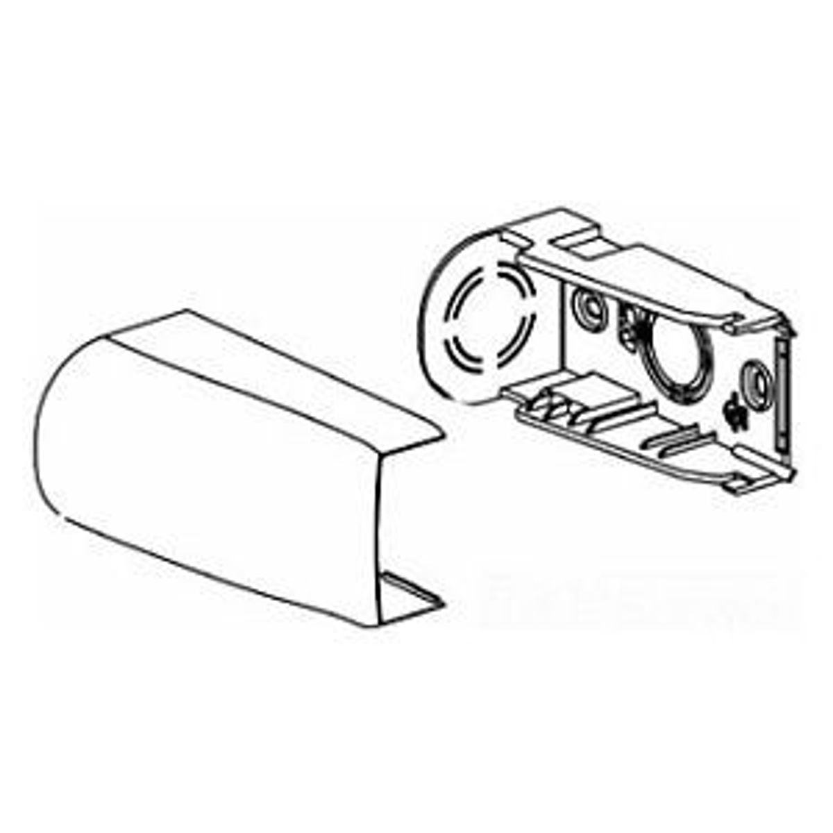 Legrand PN10F21V | Nonmetallic entrance end fitting pn10 Ivory