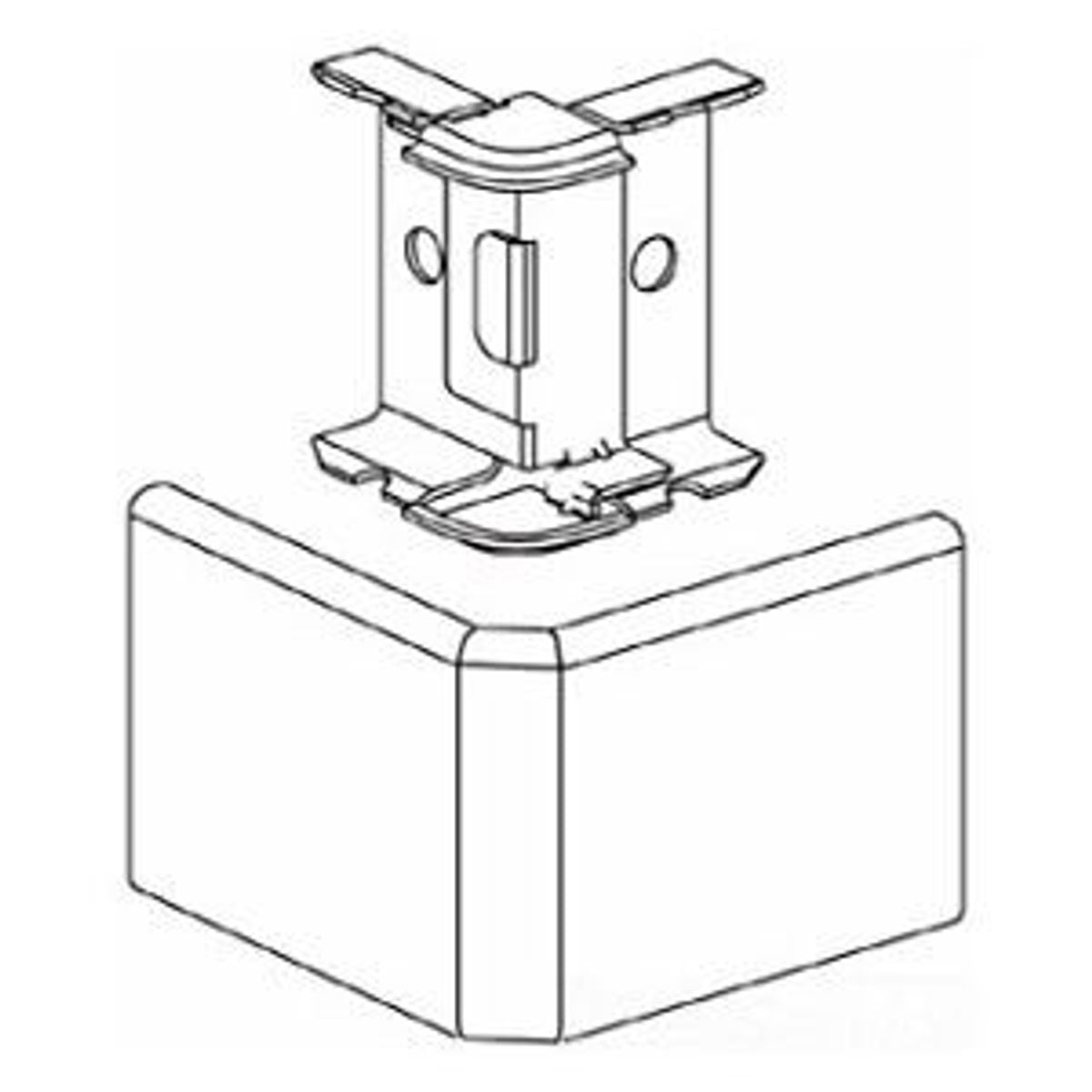 Legrand V2418M | 2400 External Elbow Fitting