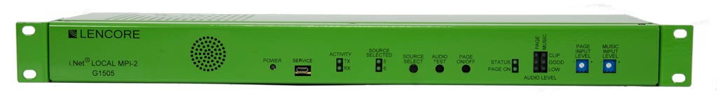 Lencore Acoustics G1505 | Music/Page Interface Rack Unit