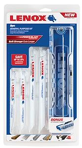 Lenox 121439KPE | Reciprocating Saw Blade Kit, 6 to 9 in. L, 6 to 24 TPI