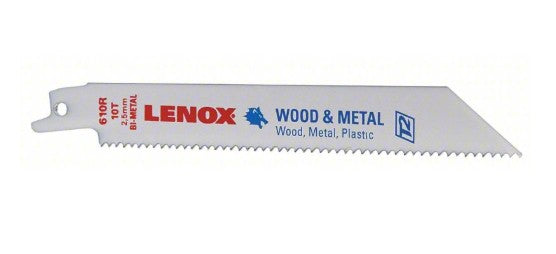Lenox 20562610R | Reciprocating Saw Blade, 6 in. large, Bi-Metal, 10
