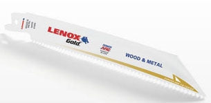 Lenox 21070818GR | Reciprocating Saw Blade, 8.00 in. L x 0.750 in. W x 0.035 in. thick, 18 TPI, Bi-Metal