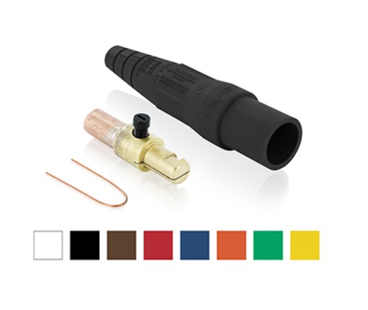 Leviton 16D26-UG | 16 Series Male Plug, 1/0 - 2/0 AWG, Crimp Tube Termination
