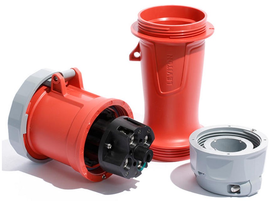 Leviton 360C7WLEV | LEV Series IEC Pin & Sleeve Connector