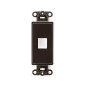 Leviton 41641-00E | 1-Port Decora Insert, Black
