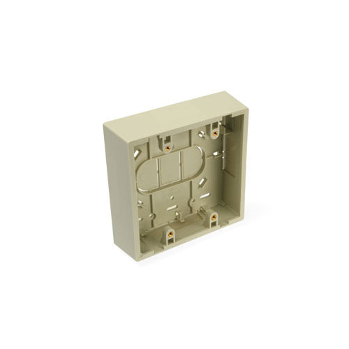 Leviton 42777-2IB | Discontinued Surface-Mount Back Box, Dual Gang, 1.45" Box Depth, Ivory