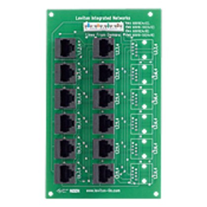 Leviton 47603-12M | 4x12 Telephone Distribution Board on Plastic Shelf Bracket