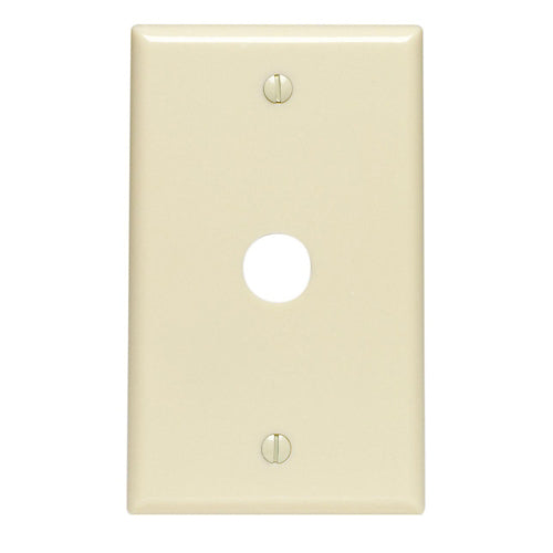 Leviton 86017 | 1-Gang 0.625 Inch Hole Outlet/Receptacle Wallplate