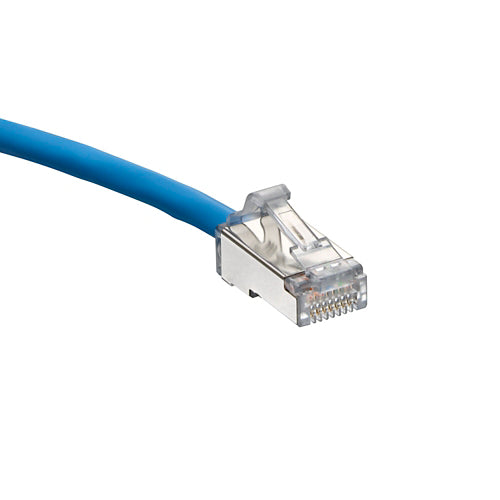 Leviton H6A10-01L | Cat 6A Small Diameter High-Flex Patch Cord, 1 Ft (0.3 M), Blue