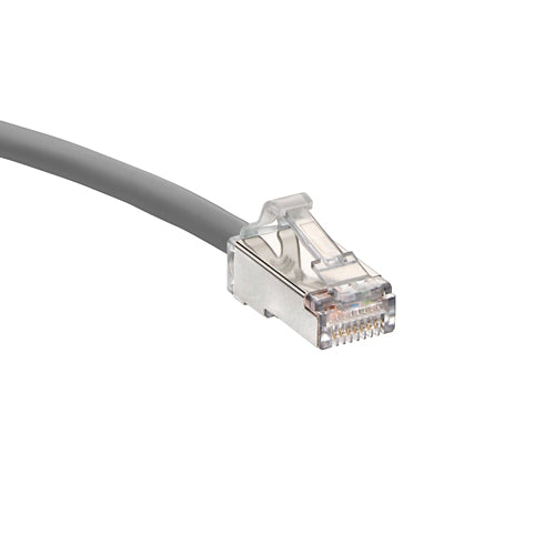 Leviton H6A10-04S | Cat 6A Small Diameter High-Flex Patch Cord, 4 Ft (1.2 M), Gray