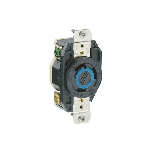 Leviton Manufacturing Co 2620 | 30 Amp, 250 Volt, Flush Mount Locking Receptacle, Industrial Grade