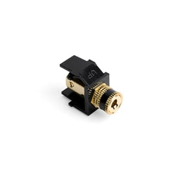 Leviton Manufacturing Co 40833-BEE | QuickPort Binding Post Adapter, Black Stripe