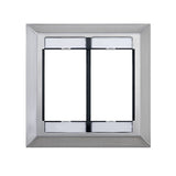 Leviton Manufacturing Co 41290-DMS | Dual Gang MOS Wallplate with ID Windows, Stainless Steel
