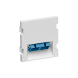 Leviton Manufacturing Co 41292-2CW | Duplex SC Angled Fiber Adapter MOS Module, Zirconia Ceramic Sleeve, 2 Units High, White