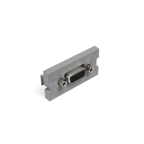 Leviton Manufacturing Co 41293-HDG | VGA HD15 Video Feedthrough MOS Module, Gray