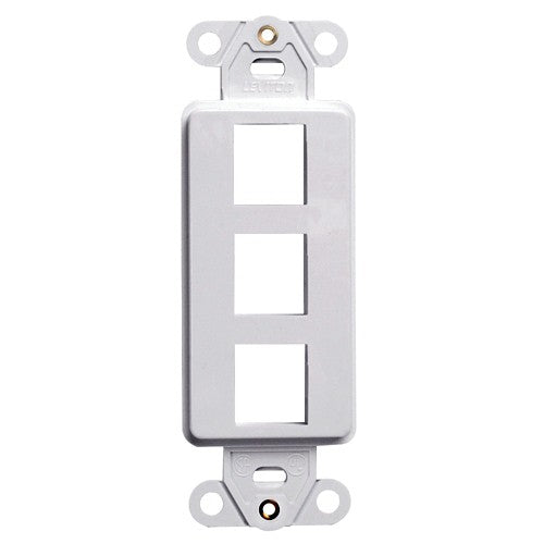 Leviton Manufacturing Co 41643-GY | QUICKPORT Decora Insert, 3-Port, Gray