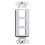 Leviton Manufacturing Co 41643-GY | QUICKPORT Decora Insert, 3-Port, Gray