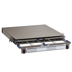 Leviton Manufacturing Co 5R1UD-S08 | OPT-X HDX 1RU Fiber Enclosure Empty with Sliding Trays Max 96F LC