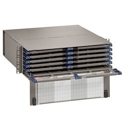 Leviton Manufacturing Co 5R3UD-S24 | OPT-X HDX 3RU Fiber Enclosure Empty with Sliding Trays Max 288F LC