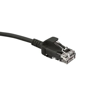 Leviton Manufacturing Co 6H460-02E | Mini Patch Cable, High-Flex HD6, CAT6, 2 Feet, Black