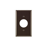 Leviton Manufacturing Co 80704 | 1-Gang Single 1.406 Outlet/Receptacle, Standard Size, Thermoplastic Nylon, Brown