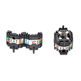 Leviton Manufacturing Co AXSJK-BEM | Wire Manager for ATLAS-X1 Cat 8 Shielded Jacks, Black, 10-pack